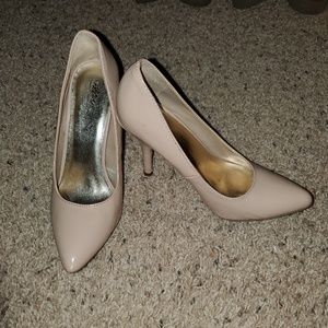 Nude high heels